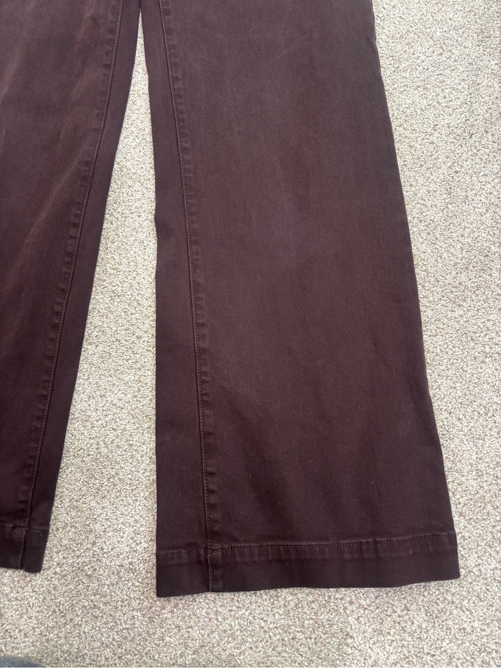 DL 1961 Hepburn Wide Leg High-Rise Vintage Dark Cocoa Brown Jeans Size 29 - Picture 13 of 14